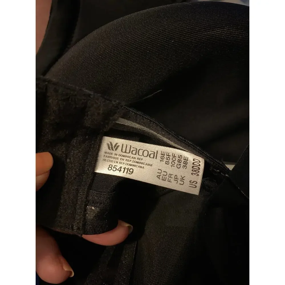 Maidenform Size 38DDD Convertible Strapless Underwire Bra Black Multiway NWT